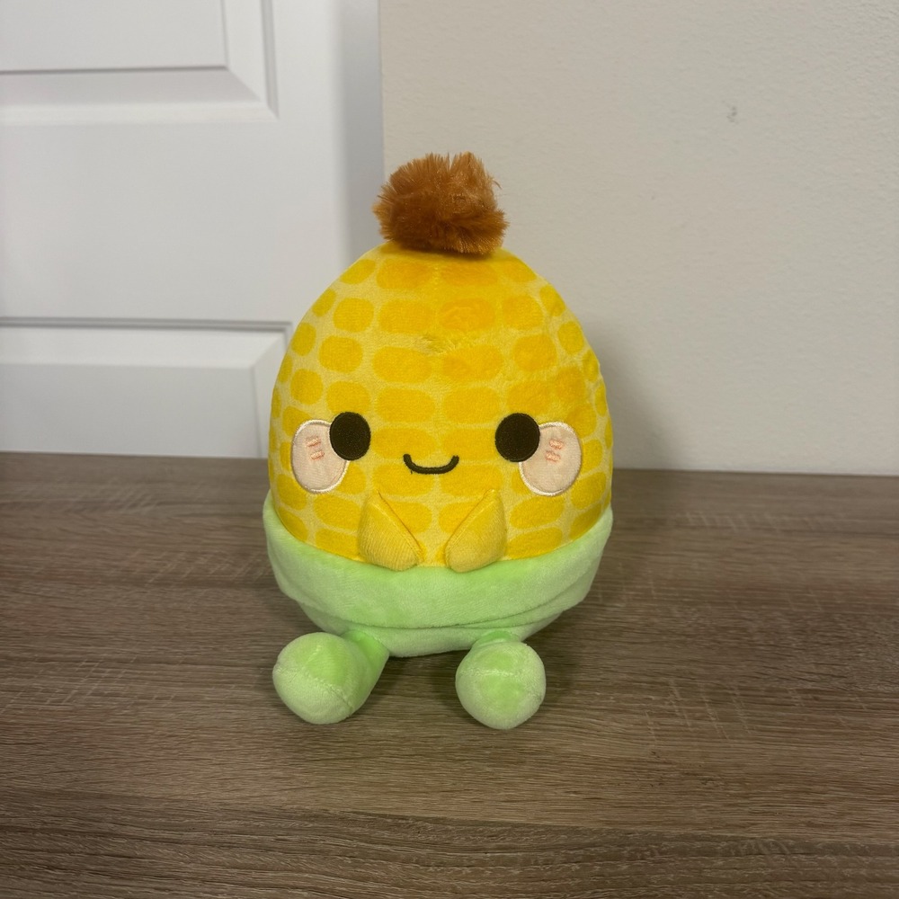 Honeymaru Corn Chan Plush 8 Inch Yellow Green Corn on the Cob Aliquantum GS4288